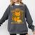 Easily Distracted By Cats And Books Cute Cat Book Lover Comfort Colors Sweatshirt Pepper