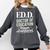 EdD Doctor Of Education Graduation For Doctoral Degree Comfort Colors Sweatshirt Pepper