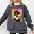 Educated Afro Girl Reading Book Lover History Month Comfort Colors Sweatshirt Pepper