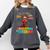 Education Is Freedom Afro Books Comfort Colors Sweatshirt Pepper