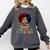 Education Is Freedom History Girl Women Book Lover Comfort Colors Sweatshirt Pepper