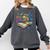 Enchanted Open Book With Blooming Flowers Comfort Colors Sweatshirt Pepper
