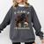 F-CAW-F I'm Reading Crow Book Lover Introvert Meme Comfort Colors Sweatshirt Pepper