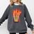 Flames And Lighter Costume For Matchbook Lovers Comfort Colors Sweatshirt Pepper