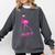 Flamingo Nailed It Graduation Flamingo Comfort Colors Sweatshirt Pepper