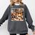Fox Reads By Fireplace In Cabin Rustic Book Cozy Cup Tea Comfort Colors Sweatshirt Pepper