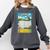 Frutiger Aero Aesthetic Rainbow Glitch Art Comfort Colors Sweatshirt Pepper