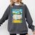 Frutiger Aero Aesthetic Rainbow Glitch Art Premium Tri-Blend Comfort Colors Sweatshirt Pepper