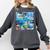 Frutiger Aero Retro Vibes Premium Tri-Blend Comfort Colors Sweatshirt Pepper