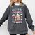 Fueled By Iced Coffee And Books Book Lover Retro Comfort Colors Sweatshirt Pepper
