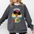 Future HBCU Grad Graduate Afro Girl College Graduation Comfort Colors Sweatshirt Pepper