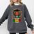Future HBCU Grad Graduation Students Girl Kids Comfort Colors Sweatshirt Pepper