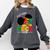 Future HBCU Grad History Girl Graduation HBCU Kids Comfort Colors Sweatshirt Pepper