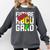 Future HBCU Graduate Afro Girls College Graduation Comfort Colors Sweatshirt Pepper