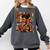 Geometric History Educated Women Reading Book Melanin Comfort Colors Sweatshirt Pepper