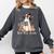 Ghost Reading Book Coquette Bow Halloween Girl Kid Teacher Comfort Colors Sweatshirt Pepper