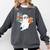 Ghost Reading Books Halloween Library Comfort Colors Sweatshirt Pepper