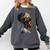 Girl Crown Of Books African Teacher Black History BHM Comfort Colors Sweatshirt Pepper