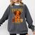 Girl Future HBCU Graduate Afro College Graduation Kids Comfort Colors Sweatshirt Pepper
