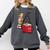 Gnome Read Reading Book Librarian Across America Women Kids Comfort Colors Sweatshirt Pepper
