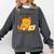 Go Away I'm Introverting Cozy Cat With Laptop And Coffee Comfort Colors Sweatshirt Pepper
