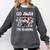 Go Away I'm Reading Book Reader Cute Fox Loves Books Comfort Colors Sweatshirt Pepper