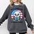 A Good Day To Read a Book Reading Eagle With American Flag Comfort Colors Sweatshirt Pepper