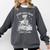 Good Girls Read Bad Books Skeleton Reading Book Halloween Comfort Colors Sweatshirt Pepper