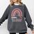 Goodbye 5TH Grade Graduation 2024 Hello 6TH Grade Rainbow Comfort Colors Sweatshirt Pepper