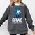 Grad Class Of 2025 Boys Shark Graduation Graduated Comfort Colors Sweatshirt Pepper