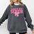Graduate 2025 Class Of 2025 Senior Coquette Bow Graduation Comfort Colors Sweatshirt Pepper