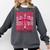 Graduate 2025 For Senior 2025 Graduation Coquette Pink Bow Comfort Colors Sweatshirt Pepper