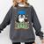 Graduate Penguin Class Of 2025 Kids Graduation Comfort Colors Sweatshirt Pepper