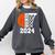 Graduate Senior Class Of 2024 Basketball Player Graduation Comfort Colors Sweatshirt Pepper
