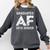 Graduated AF 2018 Senior Graduation Shirt Comfort Colors Sweatshirt Pepper