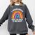 I Graduated Can I Go Back To Bed Now Graduation Hat Rainbow Comfort Colors Sweatshirt Pepper
