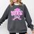Graduation 2026 Senior 2026 Class Of 2026 Coquette Pink Girl Comfort Colors Sweatshirt Pepper