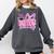 Graduation 2027 Senior 2027 Class Of 2027 Coquette Pink Girl Comfort Colors Sweatshirt Pepper