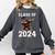 Graduation Class Of 2024 Bigfoot Graduated Seniors 2024 Comfort Colors Sweatshirt Pepper