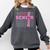 Graduation Class Of 2026 Senior 2026 Pink Bow Coquette Comfort Colors Sweatshirt Pepper