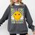 Groovy Next Stop 2nd Grade 1st Grade Graduation 2025 Premium Comfort Colors Sweatshirt Pepper