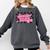 Groovy Senior Class Of 2026 Coquette Pink Bow Graduation Comfort Colors Sweatshirt Pepper