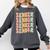 Groovy Senior Graduation Cute Groovy Senior Class Of 2024 Comfort Colors Sweatshirt Pepper