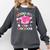 Happy Last Day Of School Coquette Bow Graduation Girls Kids Comfort Colors Sweatshirt Pepper