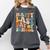 Happy Last Day Of School Groovy Teacher Student Graduation Comfort Colors Sweatshirt Pepper