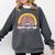 HAPPY LAST OF DAY SCHOOL Rainbow Teacher Student Graduation Comfort Colors Sweatshirt Pepper