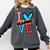 I Heart Books Love Reading Red And Stripe Animated Cat For Men Women Girls Kids Comfort Colors Sweatshirt Pepper