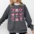 Heart Reading Books Valentine Teacher Boy Girl Book Lover Comfort Colors Sweatshirt Pepper
