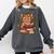 Highland Cow Reading Book Graphic Cow With Book Floral Comfort Colors Sweatshirt Pepper