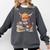 Highland Cow Reading Book Librarian Library Comfort Colors Sweatshirt Pepper